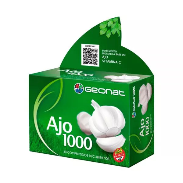 AJO 1000 MG CAJA X 30 COMPRIMIDOS