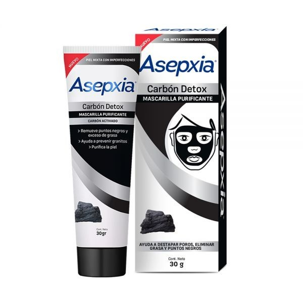  ASEPXIA CARBÓN MASCARILLA PELL OFF FRASCO POR 30 G