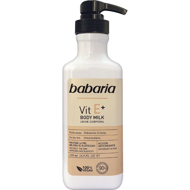 BABARIA 30105 BODY MILK VITAMINA E Fco x 500 ML