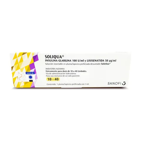 SOLIQUA 10-40 SOLOSTAR LAPICERA X 3ML UNID