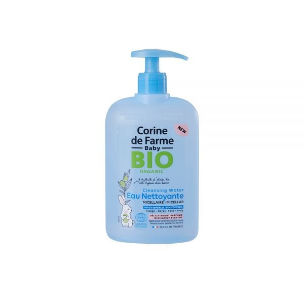 AGUA LIMPIADORA MICELAR BEBÉ BIO ORGANIC EAU NETTOYANTE CORINE DE FARME - 500ML