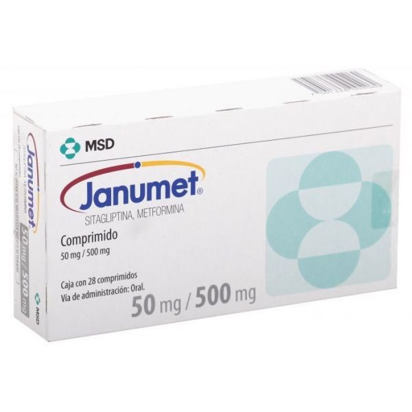  JANUMET 50/1000 MSD CAJA X 28 COMP