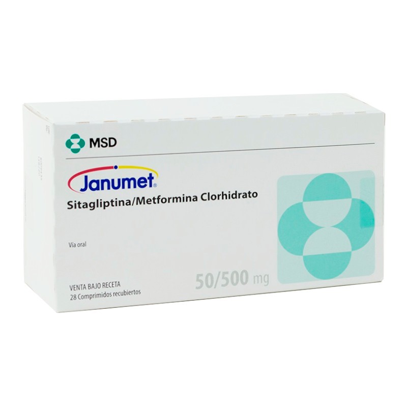  JANUMET 50/500 MSD CAJA X 28 COMP