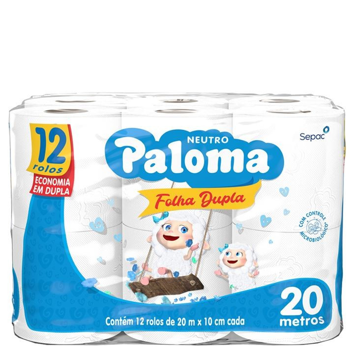  PALOMA PAPEL HIGIENICO DOBLE HOJA NEUTRO