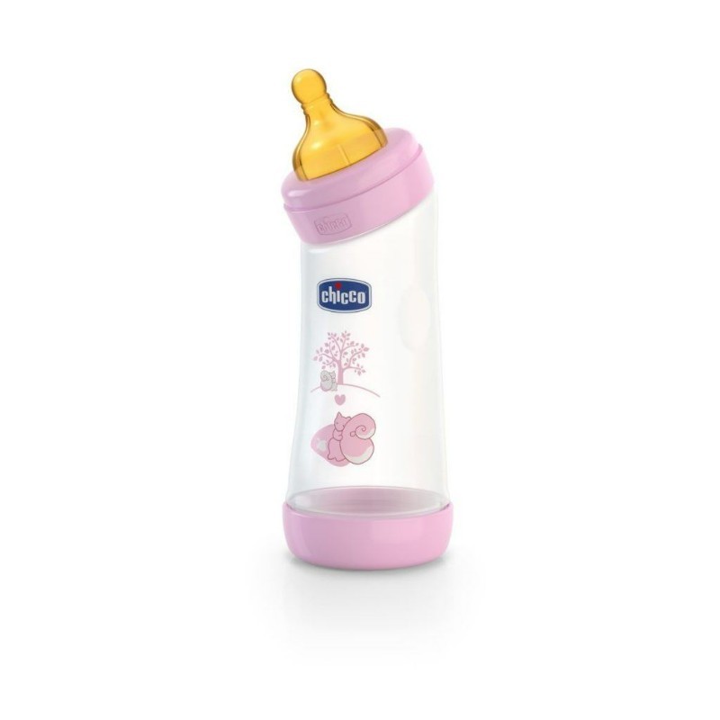  CHICCO BIB.CAUCHO ANGULAR ROSA 0M FL NORM X 250ML Unid