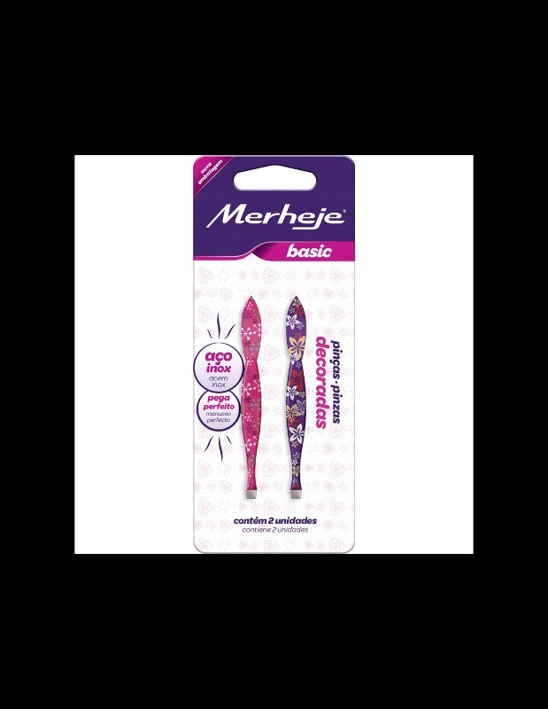  MERHEJE 7474 PINZA BASIC ESTAMPADA blister x 2 Unid