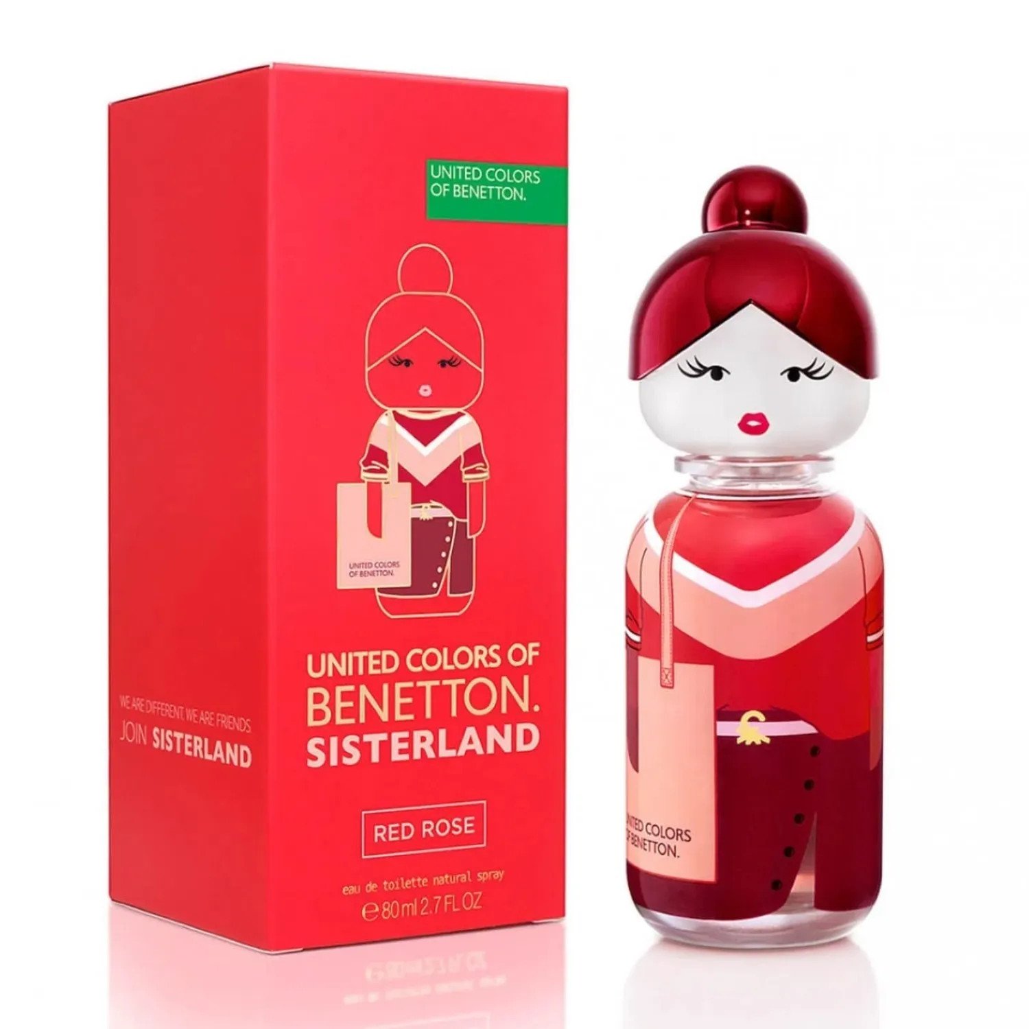  BENETTON 8749 SISTERLAND RED ROSE EDT Fco x 80 ML