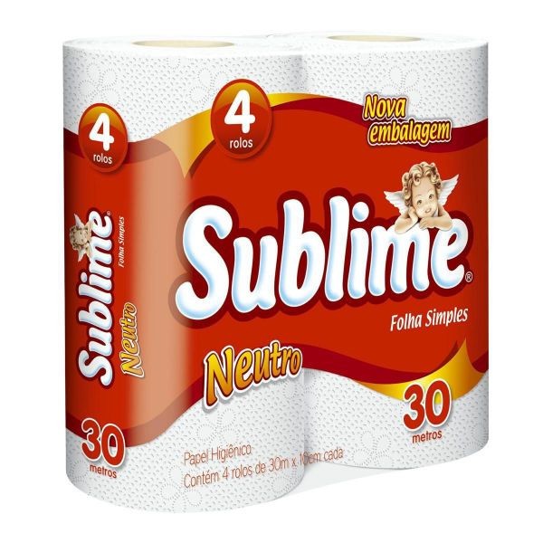  SUBLIME 1701 PAPEL HIGIENICO NEUTRO 4 Unid x 30 ML