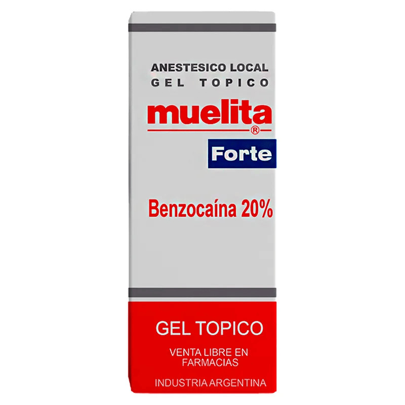 MUELITA FORTE  ANESTESICO GEL Tubo x 10 GR