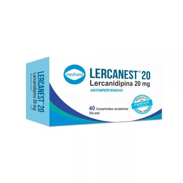 LERCANEST 20MG CAJA X 40 COMPRIMIDOS RECUBIERTOS